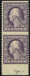 Sale 1048, Lot 358, Washington-Franklin Issues