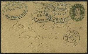 Sale 1048, Lot 403, Carriers and Locals incl. Pony Express