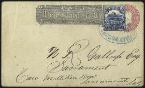 Sale 1048, Lot 408, Carriers and Locals incl. Pony Express