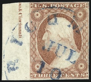 Sale 1050, Lot 101, 3c-12c 1851-56 Issue (Scott 10-17)