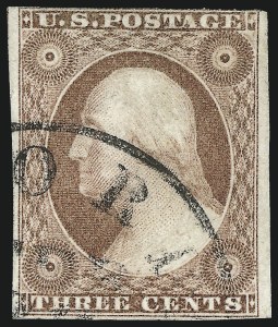 Sale 1050, Lot 107, 3c-12c 1851-56 Issue (Scott 10-17)
