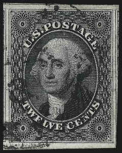 Sale 1050, Lot 120, 3c-12c 1851-56 Issue (Scott 10-17)