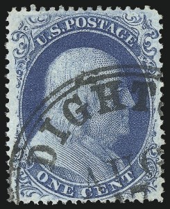 Sale 1050, Lot 126, 1c-3c 1857-60 Issue (Scott 18-26A)