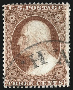 Sale 1050, Lot 136, 1c-3c 1857-60 Issue (Scott 18-26A)