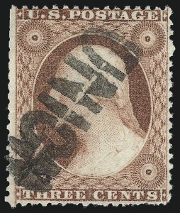 Sale 1050, Lot 142, 1c-3c 1857-60 Issue (Scott 18-26A)