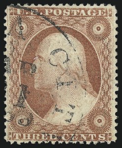 Sale 1050, Lot 148, 1c-3c 1857-60 Issue (Scott 18-26A)