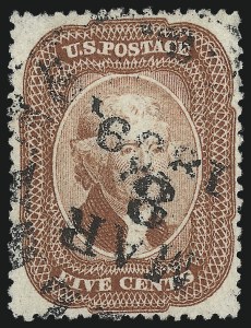 Sale 1050, Lot 149, 5c-90c 1857-60 Issue and 1875 Reprint (Scott 27-46)