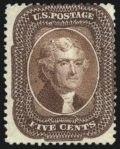 Sale 1050, Lot 152, 5c-90c 1857-60 Issue and 1875 Reprint (Scott 27-46)