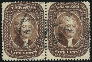 Sale 1050, Lot 153, 5c-90c 1857-60 Issue and 1875 Reprint (Scott 27-46)