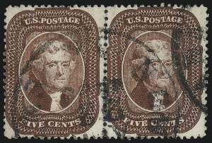 Sale 1050, Lot 154, 5c-90c 1857-60 Issue and 1875 Reprint (Scott 27-46)