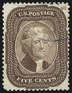 Sale 1050, Lot 158, 5c-90c 1857-60 Issue and 1875 Reprint (Scott 27-46)