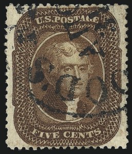 Sale 1050, Lot 161, 5c-90c 1857-60 Issue and 1875 Reprint (Scott 27-46)