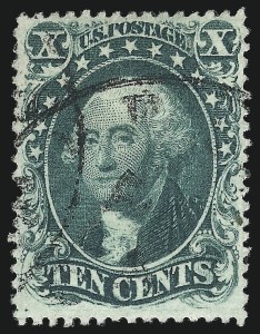 Sale 1050, Lot 165, 5c-90c 1857-60 Issue and 1875 Reprint (Scott 27-46)