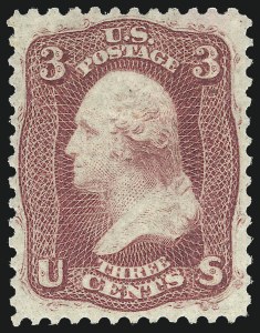 Sale 1050, Lot 181, 1861-66 Issue (Scott 56-77), 3c Brown Rose, First Design (56) Sale 1050, Lot 181, 1861-66 Issue (Scott 56-77)