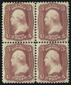 Sale 1050, Lot 182, 1861-66 Issue (Scott 56-77)