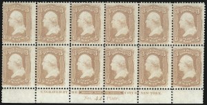 Sale 1050, Lot 187, 1861-66 Issue (Scott 56-77)