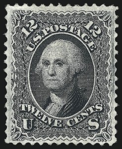 Sale 1050, Lot 222, 1867-68 Grilled Issue and 1875 Re-Issue (Scott 83-105)