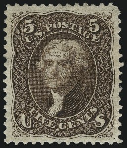 Sale 1050, Lot 229, 1867-68 Grilled Issue and 1875 Re-Issue (Scott 83-105)