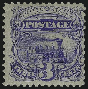 Sale 1050, Lot 262, 1875 Re-Issue of 1869 Pictorial Issue (Scott 123-133), 3c Blue, Re-Issue (125) Sale 1050, Lot 262, 1875 Re-Issue of 1869 Pictorial Issue (Scott 123-133)