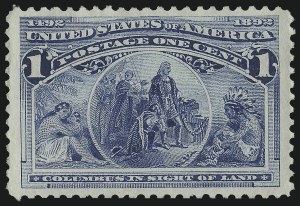 Sale Number 1050, Lot Number 333, 1c-50c 1893 Columbian Issue (Scott 230-240)
