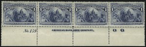Sale 1050, Lot 335, 1c-50c 1893 Columbian Issue (Scott 230-240)