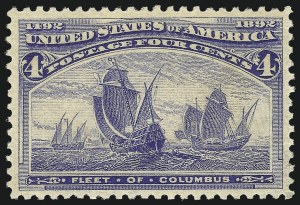 Sale 1050, Lot 342, 1c-50c 1893 Columbian Issue (Scott 230-240)
