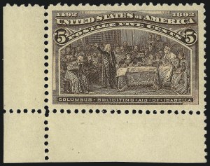 Sale 1050, Lot 344, 1c-50c 1893 Columbian Issue (Scott 230-240)