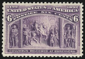 Sale Number 1050, Lot Number 348, 1c-50c 1893 Columbian Issue (Scott 230-240)