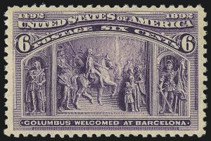 Sale 1050, Lot 349, 1c-50c 1893 Columbian Issue (Scott 230-240)