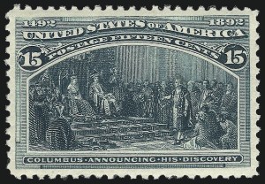 Sale 1050, Lot 356, 1c-50c 1893 Columbian Issue (Scott 230-240)