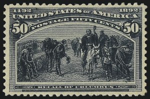 Sale 1050, Lot 365, 1c-50c 1893 Columbian Issue (Scott 230-240)