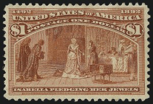 Sale 1050, Lot 368, $1.00-$5.00 1893 Columbian Issue (Scott 241-245)