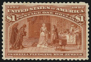 Sale 1050, Lot 370, $1.00-$5.00 1893 Columbian Issue (Scott 241-245)
