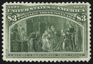 Sale 1050, Lot 379, $1.00-$5.00 1893 Columbian Issue (Scott 241-245)