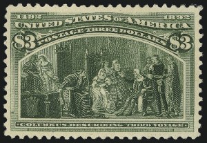 Sale 1050, Lot 382, $1.00-$5.00 1893 Columbian Issue (Scott 241-245)