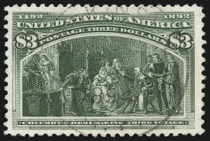 Sale 1050, Lot 385, $1.00-$5.00 1893 Columbian Issue (Scott 241-245)