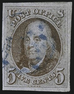 Sale 1050, Lot 39, 5c-10 1847 Issue and 1875 Reproduction of 1847 Issue (Scott 1-4)
