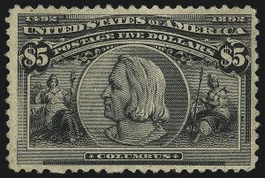 Sale 1050, Lot 391, $1.00-$5.00 1893 Columbian Issue (Scott 241-245)