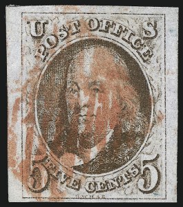 Sale 1050, Lot 42, 5c-10 1847 Issue and 1875 Reproduction of 1847 Issue (Scott 1-4)