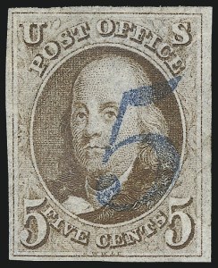 Sale 1050, Lot 43, 5c-10 1847 Issue and 1875 Reproduction of 1847 Issue (Scott 1-4)