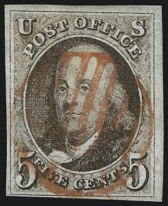 Sale 1050, Lot 48, 5c-10 1847 Issue and 1875 Reproduction of 1847 Issue (Scott 1-4)