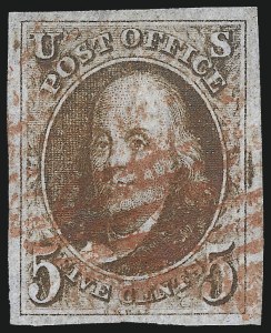 Sale 1050, Lot 51, 5c-10 1847 Issue and 1875 Reproduction of 1847 Issue (Scott 1-4)