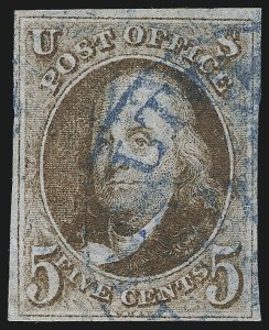 Sale 1050, Lot 54, 5c-10 1847 Issue and 1875 Reproduction of 1847 Issue (Scott 1-4)