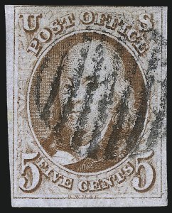 Sale 1050, Lot 57, 5c-10 1847 Issue and 1875 Reproduction of 1847 Issue (Scott 1-4)