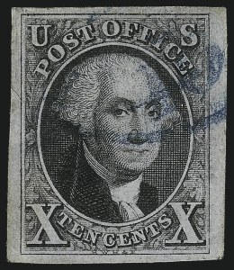 Sale 1050, Lot 58, 5c-10 1847 Issue and 1875 Reproduction of 1847 Issue (Scott 1-4)
