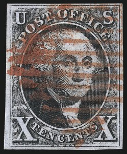 Sale 1050, Lot 61, 5c-10 1847 Issue and 1875 Reproduction of 1847 Issue (Scott 1-4)