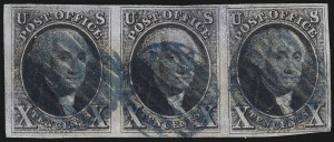 Sale 1050, Lot 63, 5c-10 1847 Issue and 1875 Reproduction of 1847 Issue (Scott 1-4)