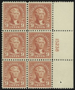 Sale 1050, Lot 643, 1922-26 and Later Issues (Scott 555-1687)