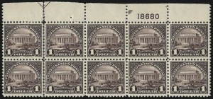 Sale 1050, Lot 650, 1922-26 and Later Issues (Scott 555-1687)