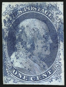 Sale 1050, Lot 71, 1c 1851-56 Issue (Scott 5A-9)